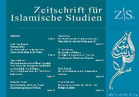 Zeitschrift für Islamische Studien (ZIS), Heft 3