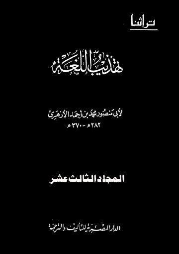 تهذيب اللغة/ ج13