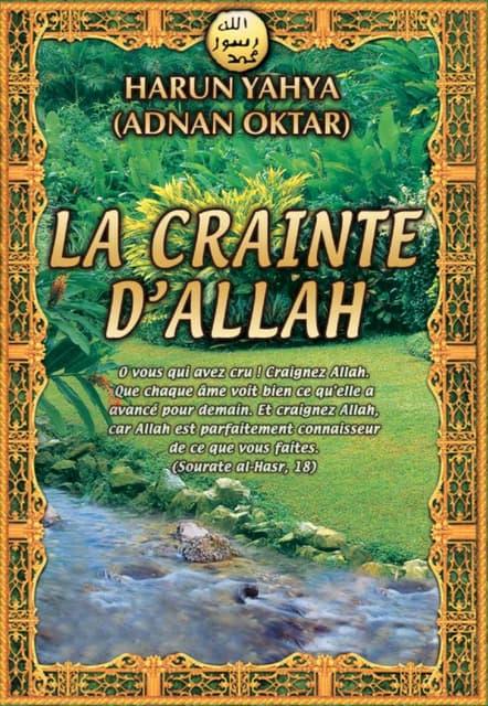 LA CRAINTE D'ALLAH
