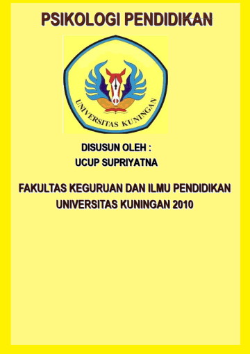 Psikologi Pendidikan