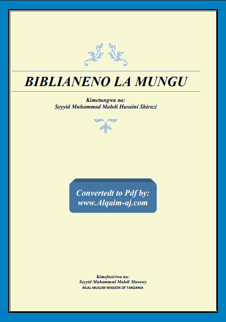 BIBLIA NENO LA MUNGU